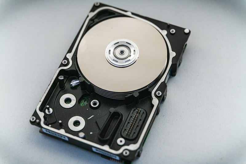 Disque dur ouvert